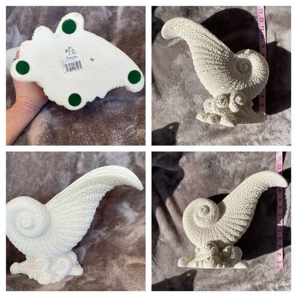 Royal Haeger Shell Vase Nautilus Textured Pebbled Cornucopia Nautical Sea READ - Picture 12 of 16